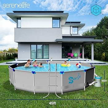 油彩『Poolside』 Amazon.com : Uthfy Pool Shade Canopy, Large Sunshade